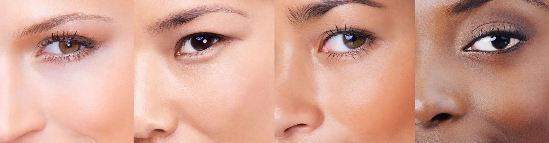 Gesichter mit strahlender Haut